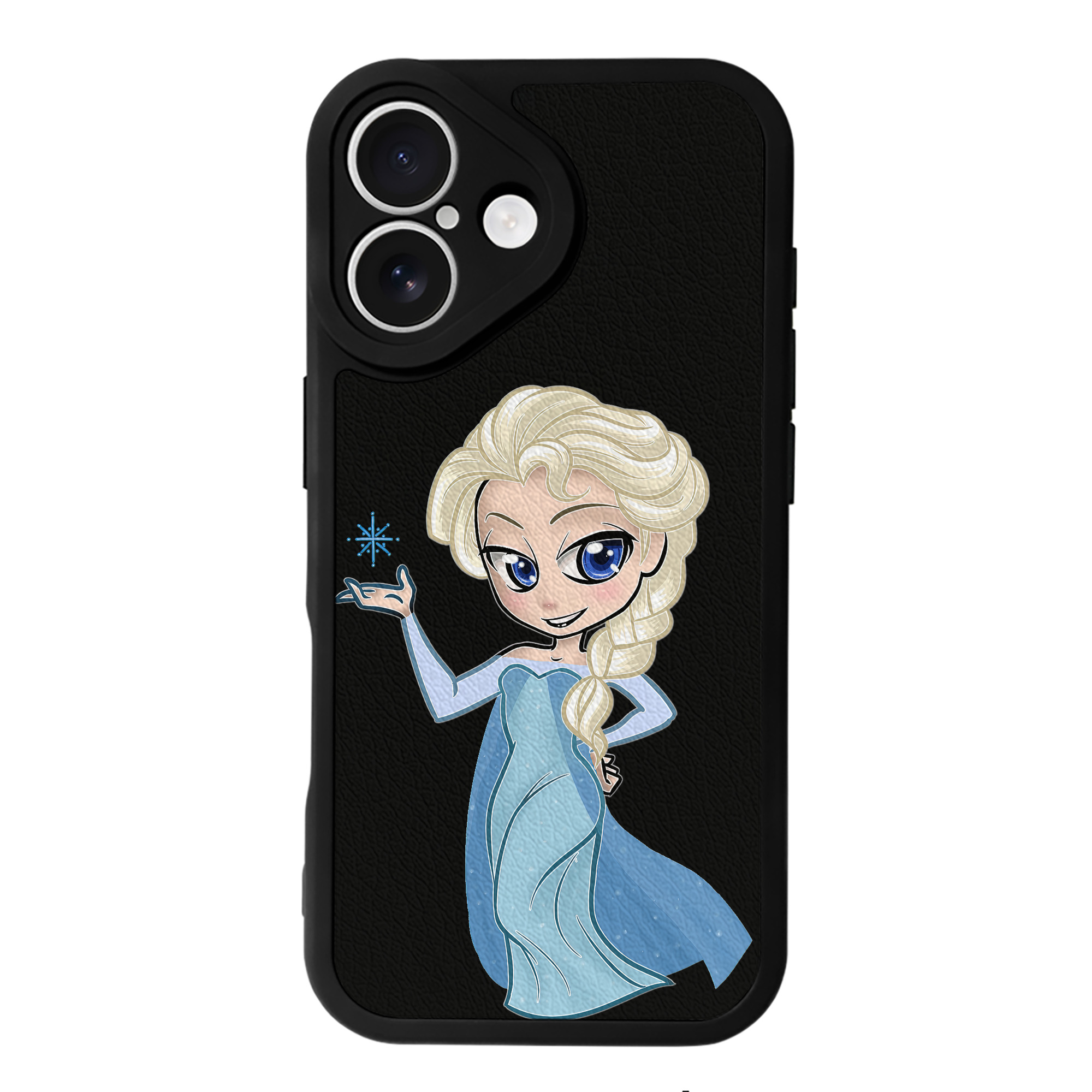 （画像用） アナと雪の女王 アンナ エルサ Frozen Anna Elsa 【iPhone 16シリーズ対応】シリコンスマホケース（レザー調） 材質：シリコン